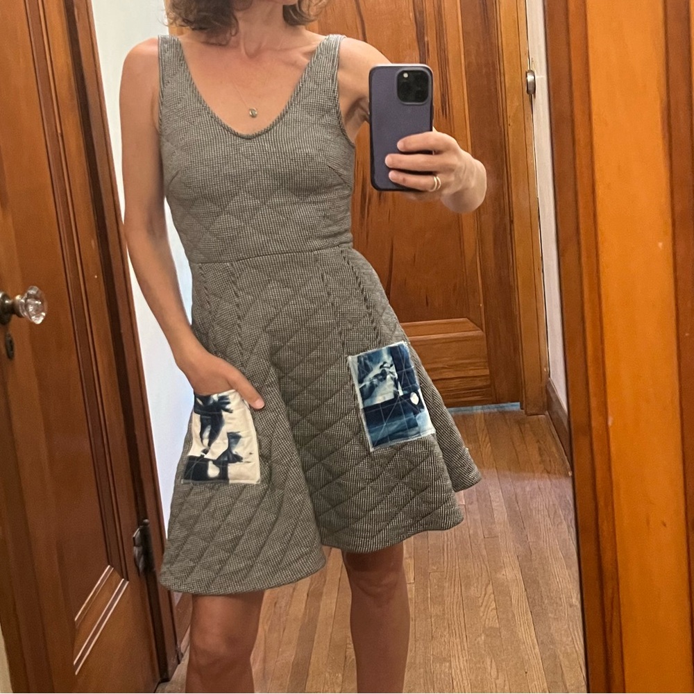 Creatures of Comfort houndstooth quilted dress